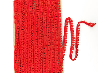 Red Thread Lace, 9 Yards, Embroidery Lace Trims
